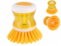 Práctico y funcional cepillo para lavado con dispensador y almacenamiento de jabón 
